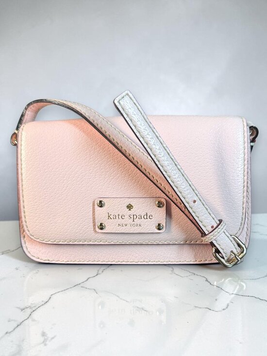 kate spade Handbags - Kate Spade Wellesley Fynn "Ballet Slipper Pink" Leather Crossbody Bag